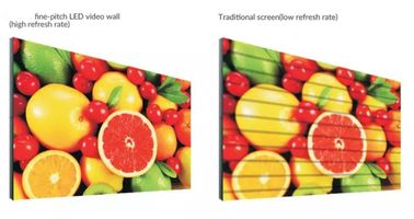 Tường video LED trong nhà P3 cong cong 14 - 16 bit màu xám cho quảng cáo