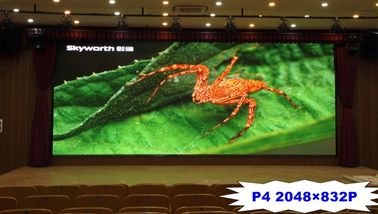 P4 800 Nits Độ sáng cao Đèn LED trong nhà Tường 14 - 16 Bits cho quảng cáo