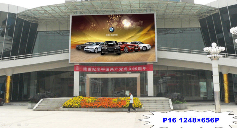 Bảng hiển thị Led lớn P16 HD đủ màu 14 - 16 bit màu xám cho tường video