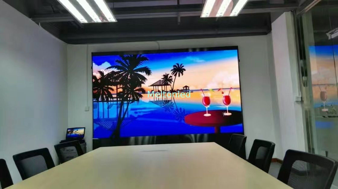 Màn hình video LED đủ màu P3 cong, Tường video LED trong nhà cho hội nghị