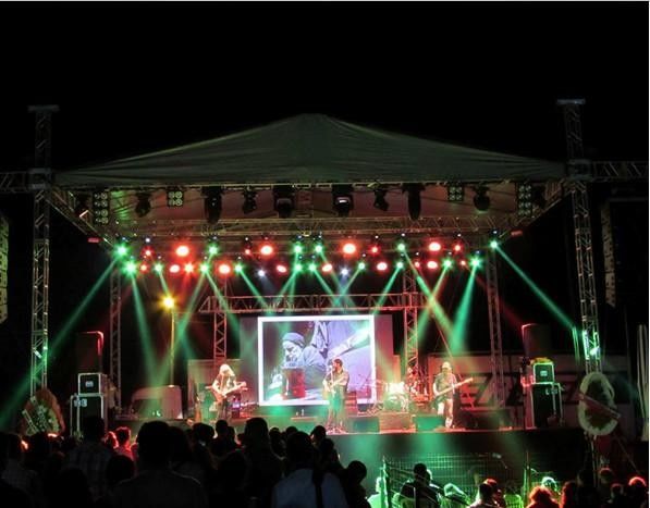 Bảo vệ tường P6 ngoài trời Led Video P6, Màn hình nền Led 6m Khoảng cách xem
