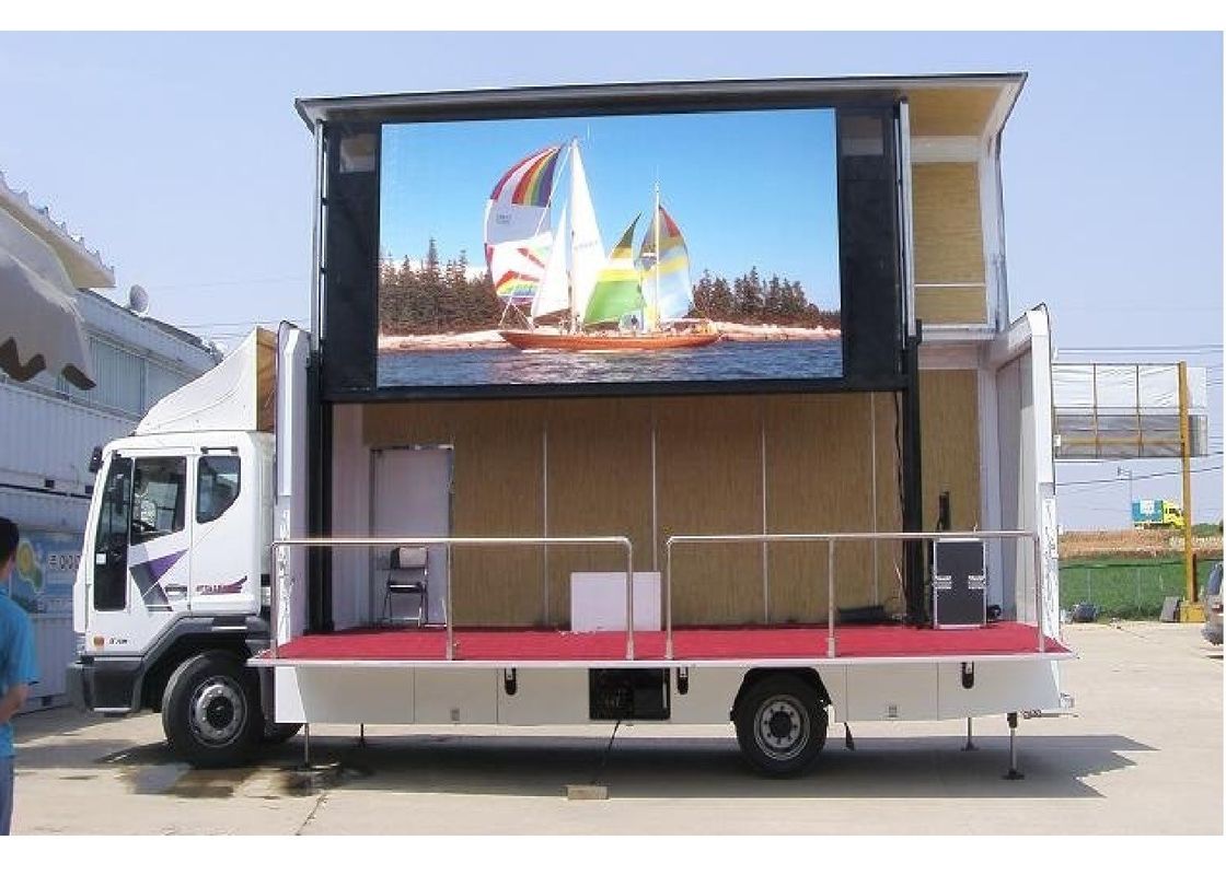 Quảng cáo trên màn hình di động Quảng cáo LED P16 Pixels Loại ổ đĩa hiện tại không đổi