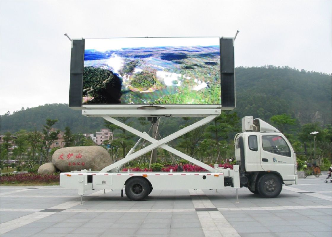 Kích thước lớn ngoài trời P6 Trailer Trailer di động Hiển thị 100 cấp độ kiểm soát độ sáng