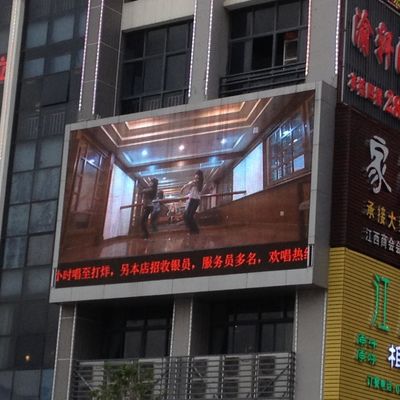 Màn hình LED độ sáng cao ngoài trời P6 Màn hình video treo tường 14 - 16 bit màu xám